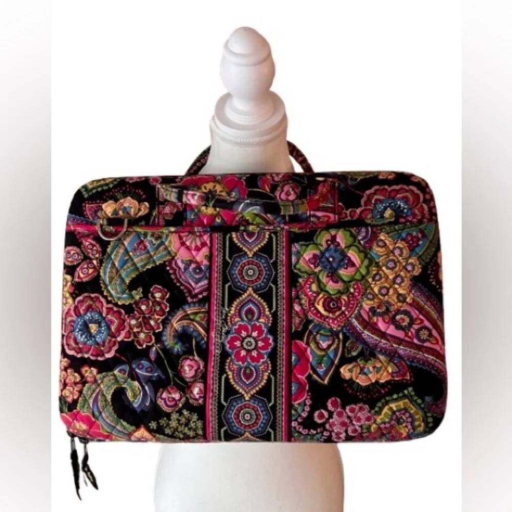 17” Vera Bradley Paisley Laptop Bag Symphony in Hue Paisley Multicolor Floral